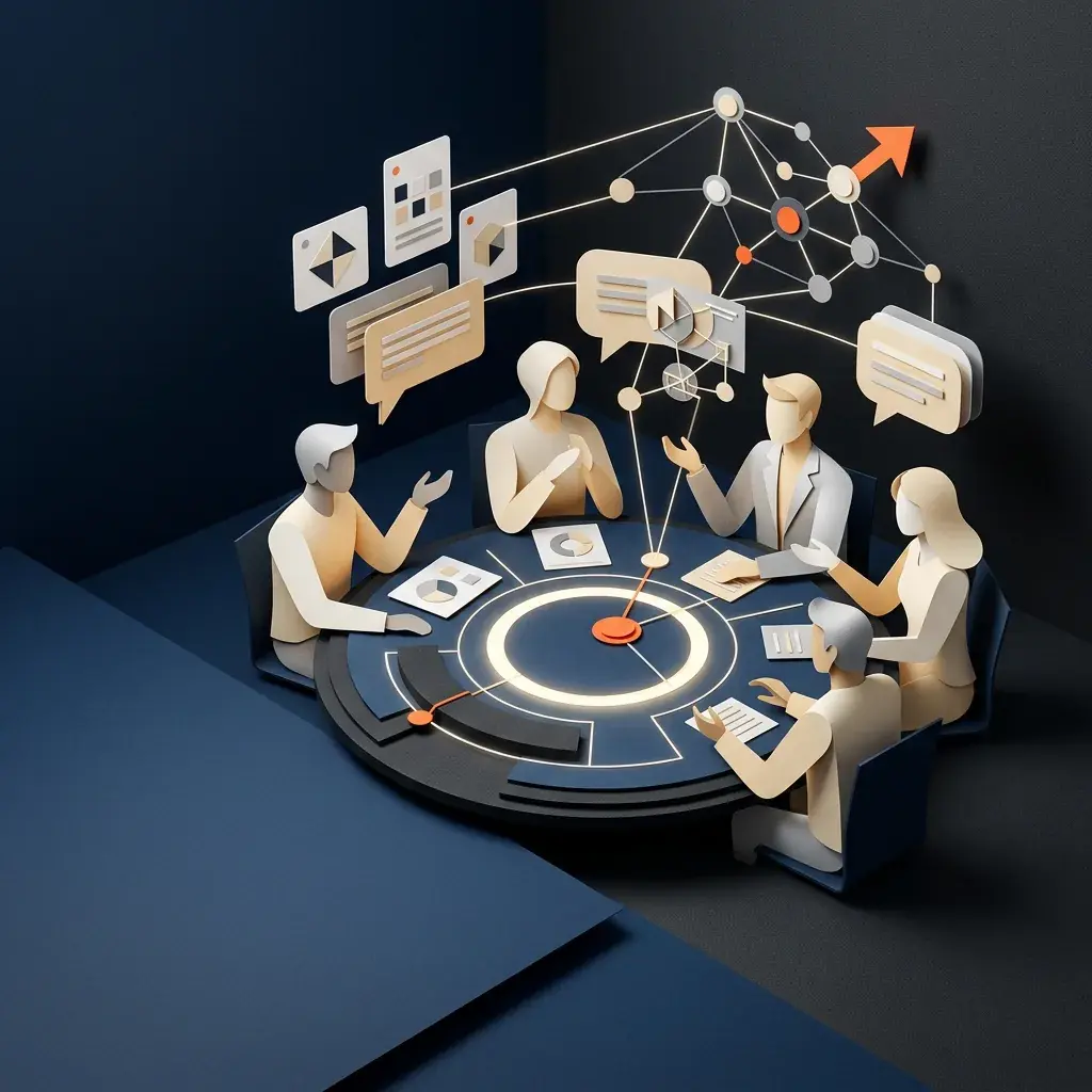 Team in einem KI-Workshop zur Priorisierung geeigneter Automatisierungs-Use-Cases